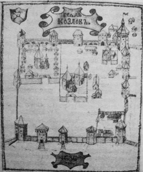 Схема крепости города Козлова